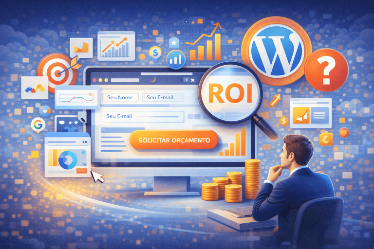 Medição de retorno e desempenho de site WordPress em 2026